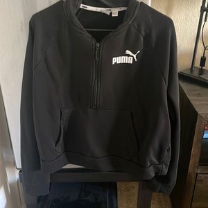 Puma black half zip